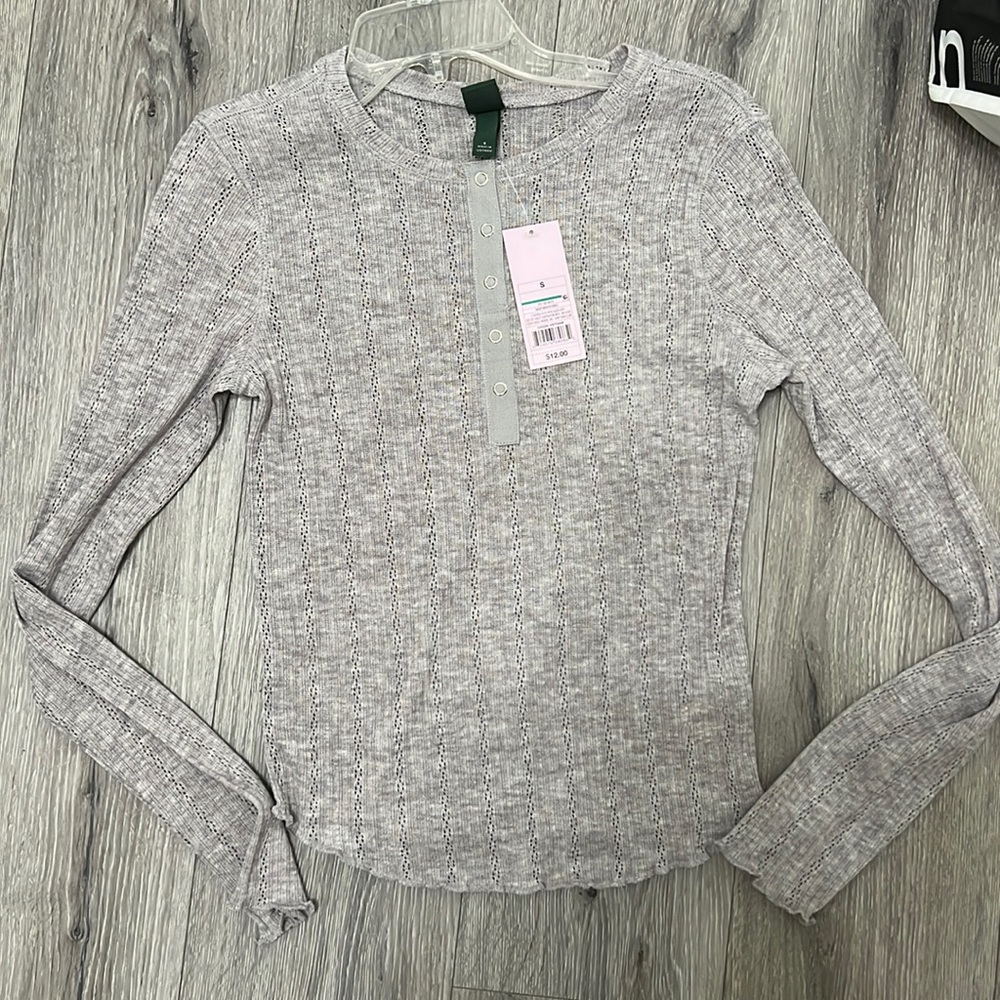 Grey Henley top